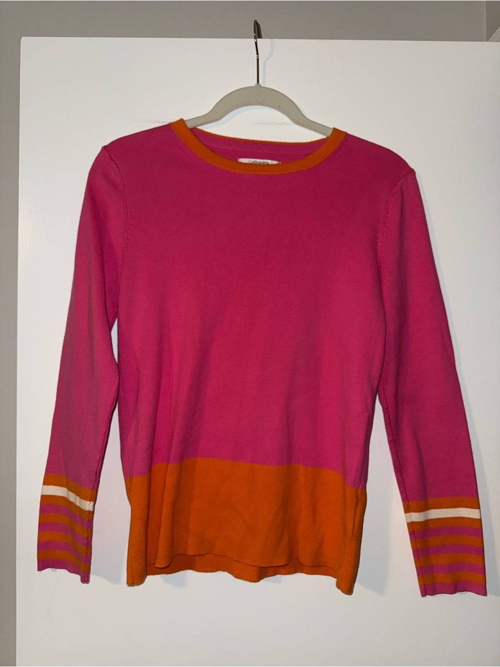 Liz Claiborne color block sweater